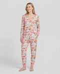 Kawaii Christmas Donuts Bamboo Women Pajama Set