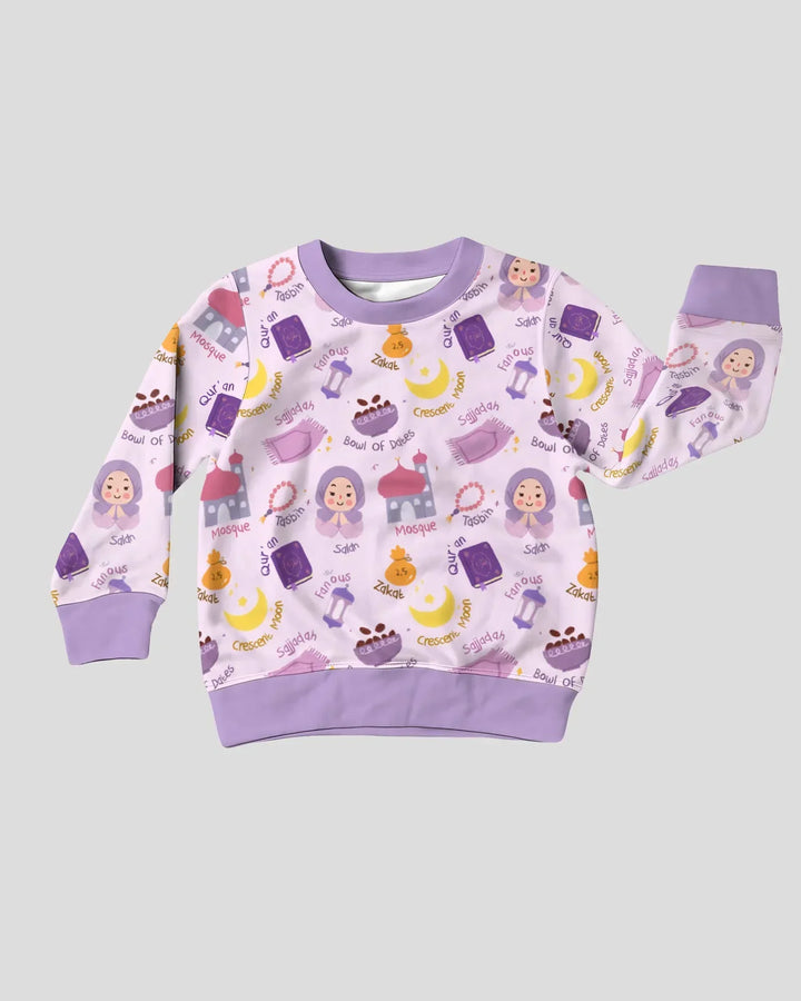 Happy Ramadhan Bamboo Crewneck Sweatshirt