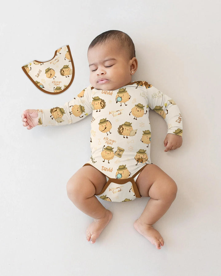 Custom Name Passover Afikoman Bamboo Bodysuit