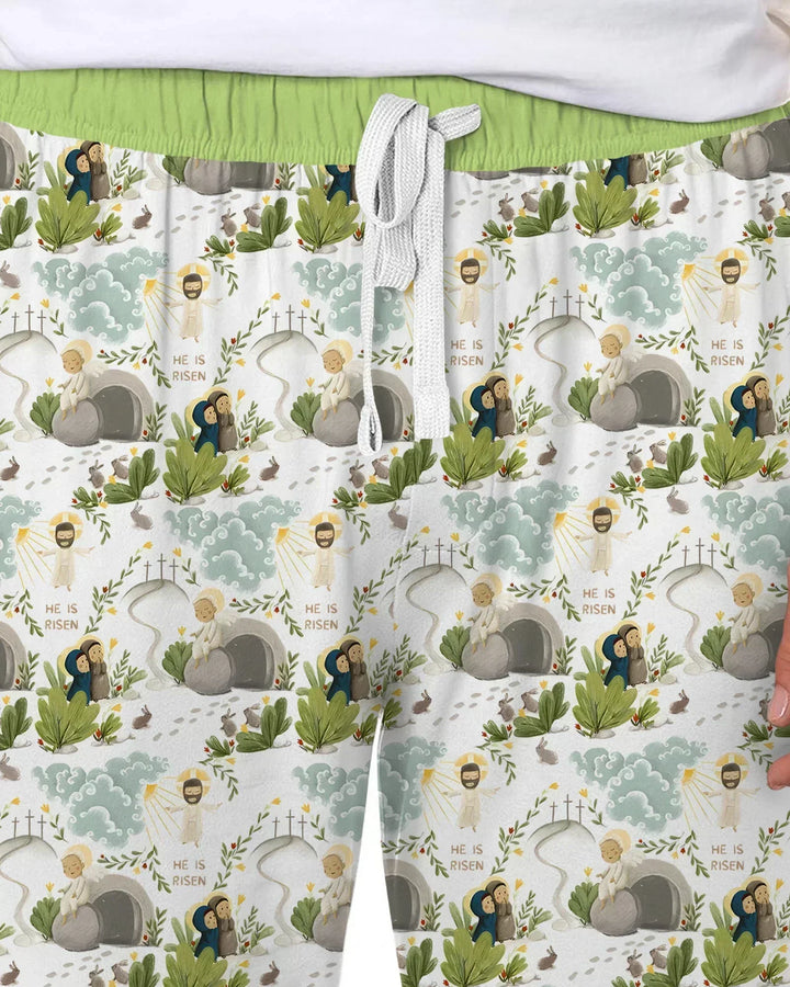 Matthew 28:1–8 He Is Risen Bamboo Men's Pajama Set