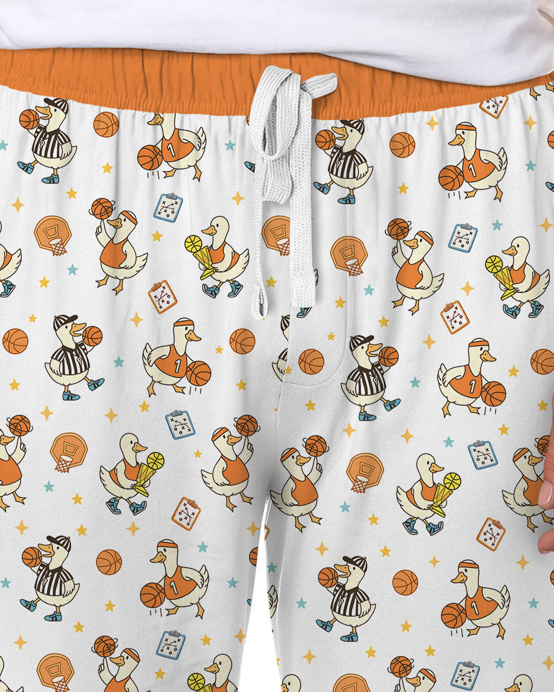 Silly Goose Playing Basketball Bamboo Men's Pajama Set