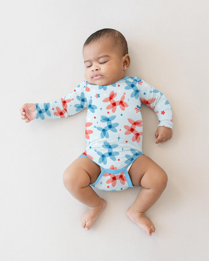 American Balloon Dog Party Bamboo Bodysuit