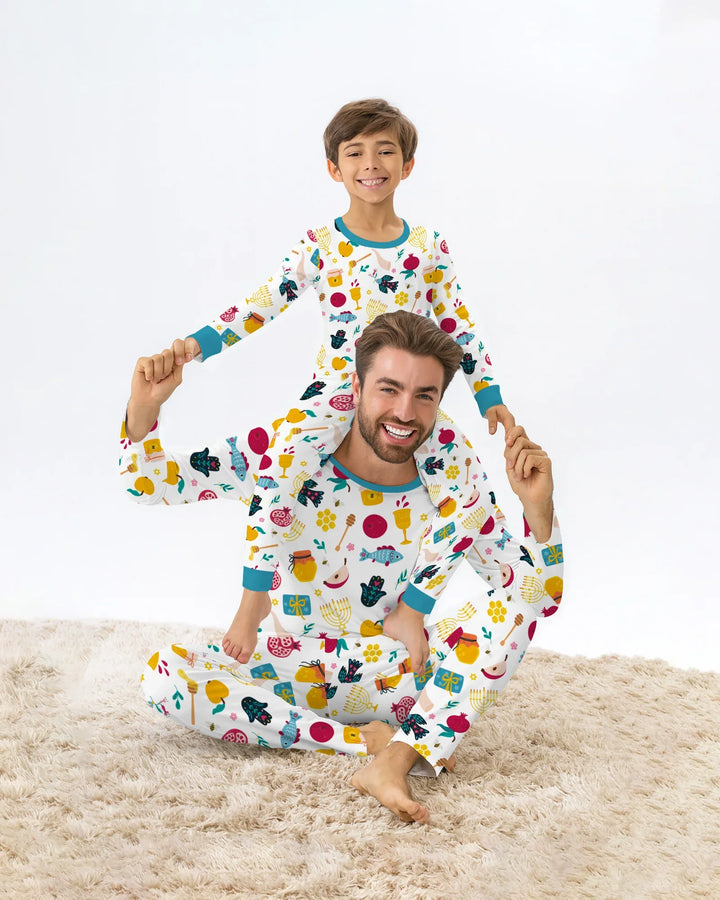 Shanah Tovah Party Bamboo Men's Pajama Set
