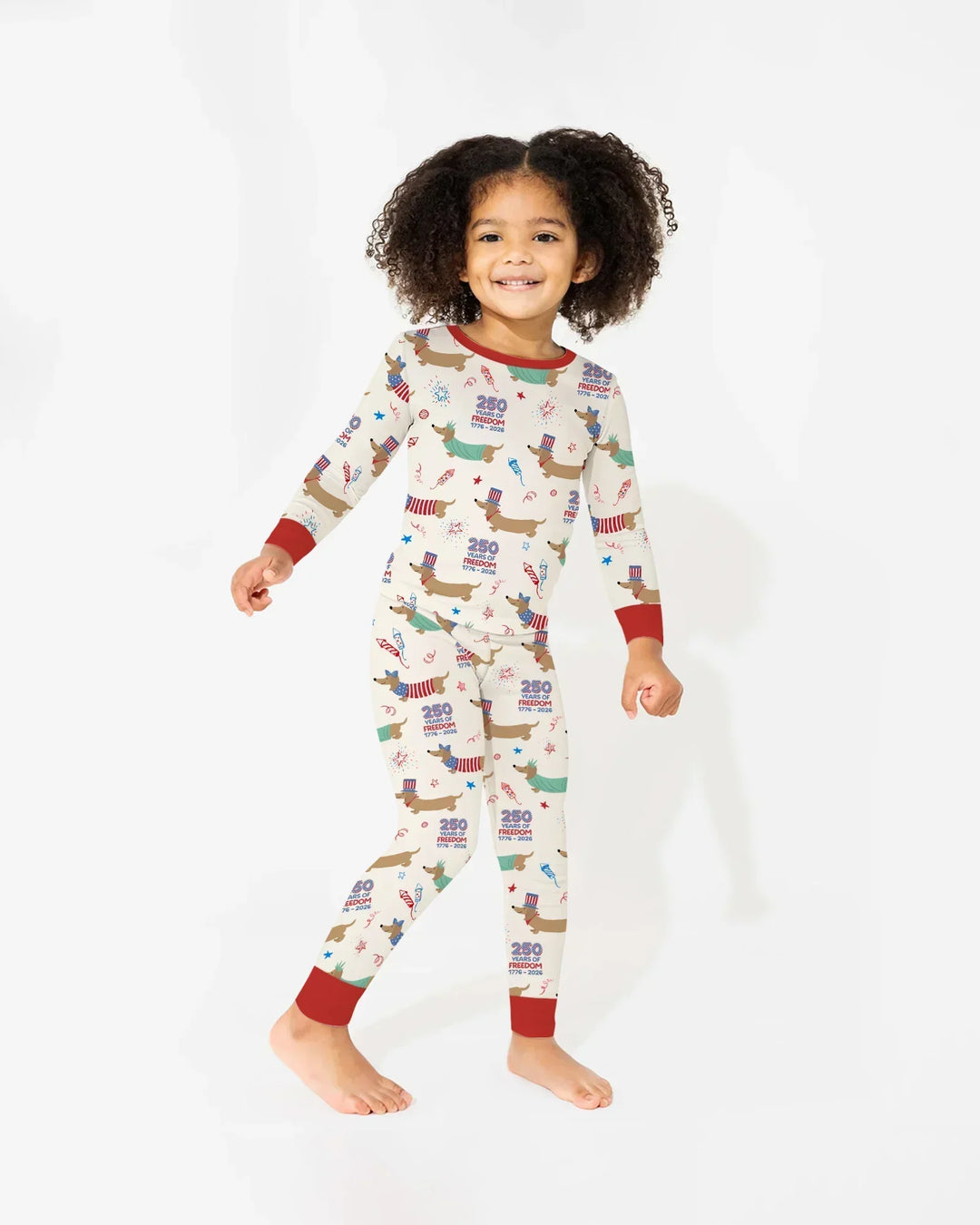 250 Years Of Freedom Bamboo Two Piece Long Sleeve Pajama Set