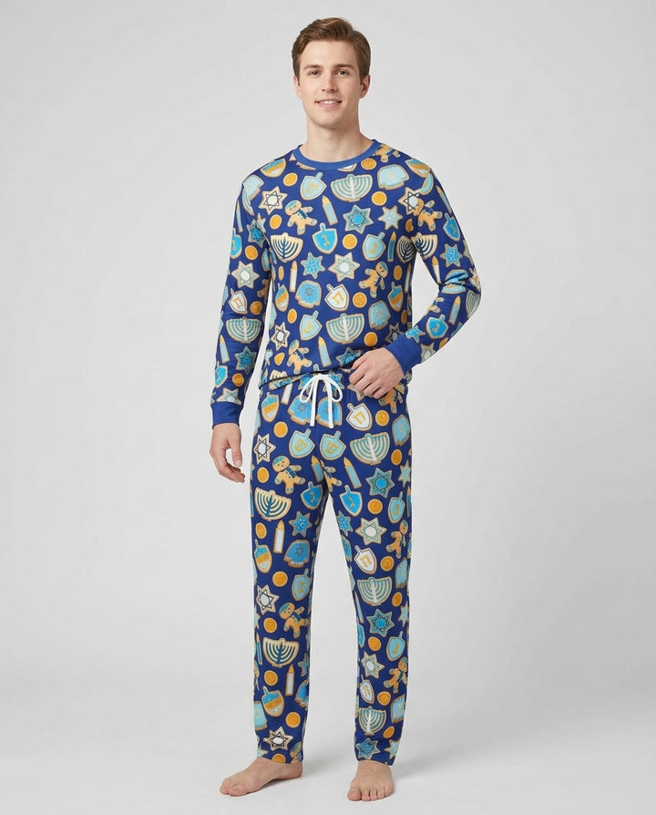 Hanukkah Cookies Bamboo Men's Pajama Set