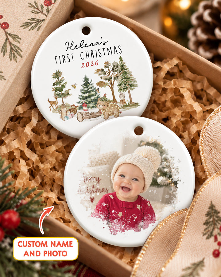 Baby's First Christmas Ceramic Ornament