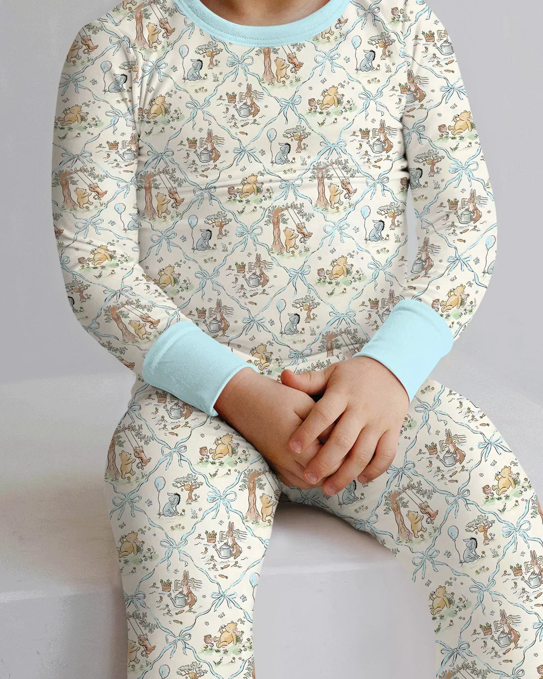 Spring Meadow Friends Bamboo Two Piece Long Sleeve Pajama Set