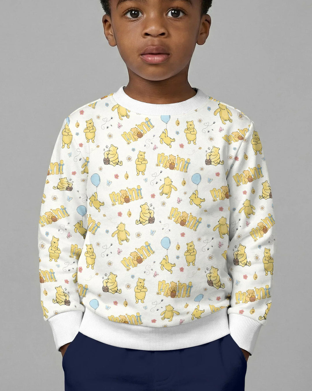 Mama & Mini Honey Bear Bamboo Crewneck Sweatshirt