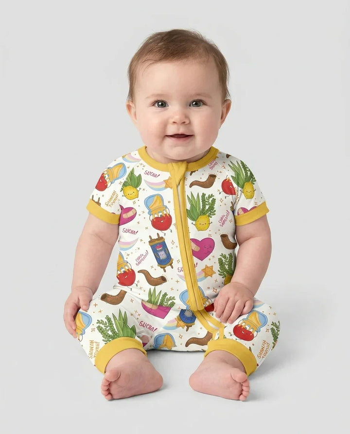 Jewish High Holidays Bamboo Shorty Zippy