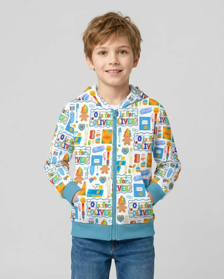 Custom Name Classroom Cuties Bamboo Zip Hoodie