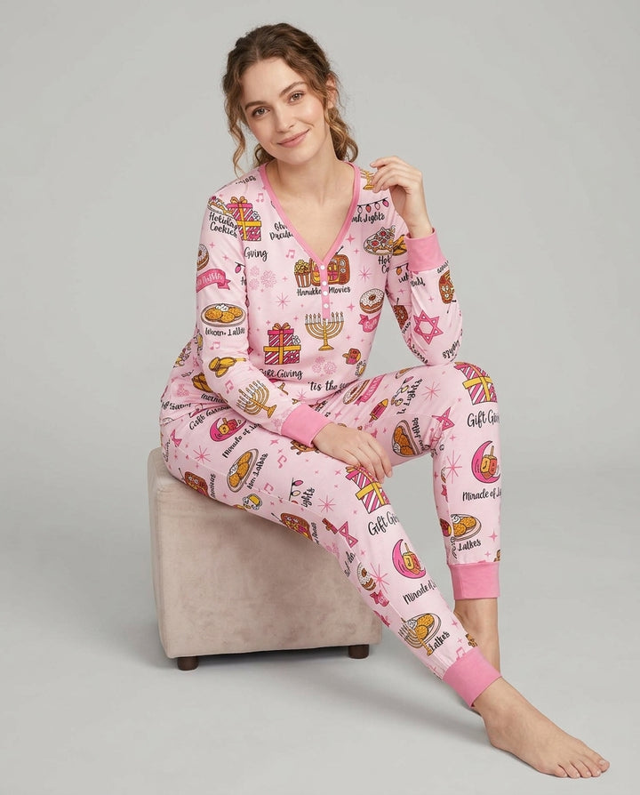 Hanukkah Night Bamboo Women Pajama Set