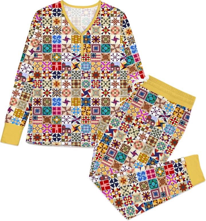 Heritage Quilt Bamboo Women Pajama Set