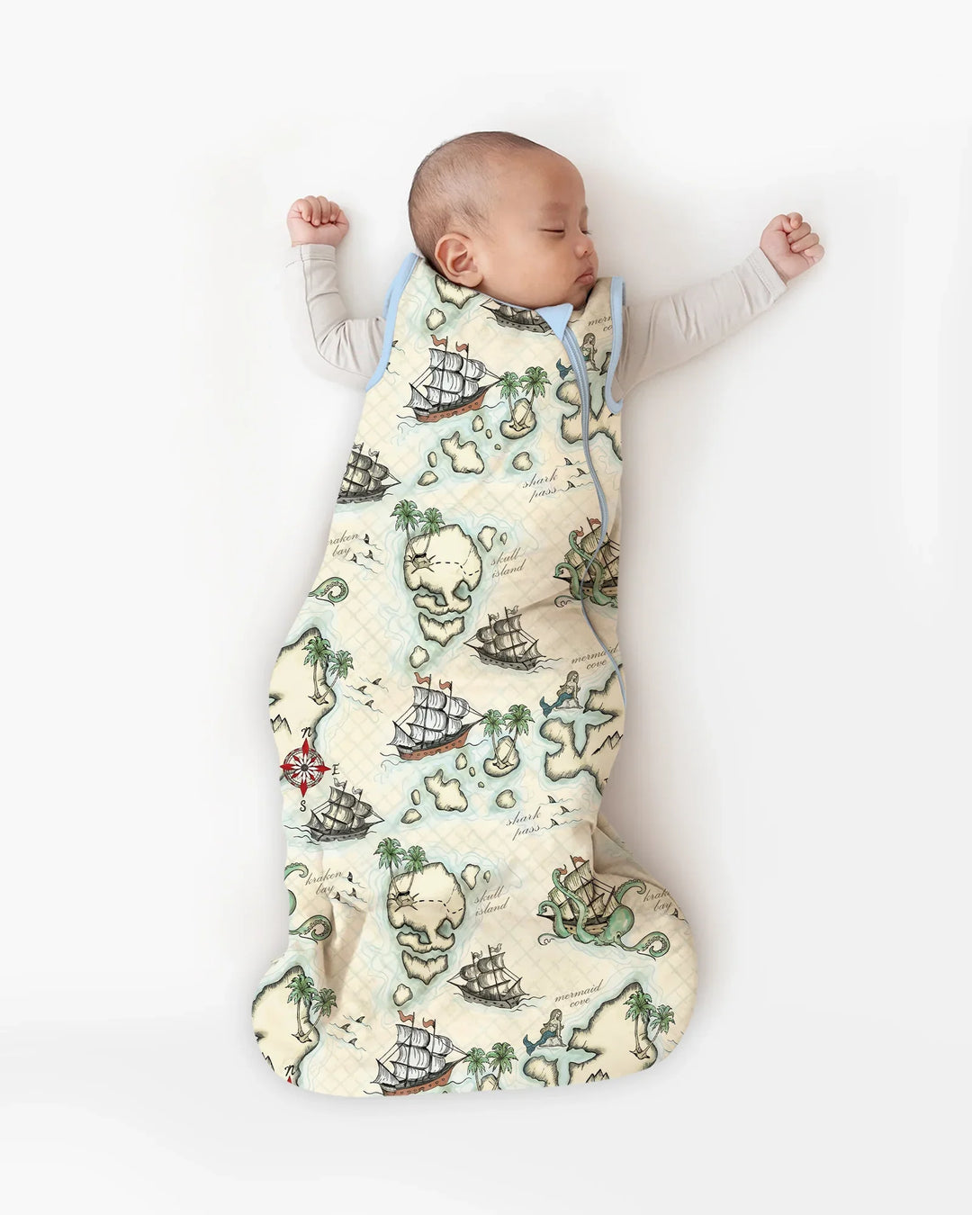 Pirate Treasure Map Quest Bamboo Sleep Bag