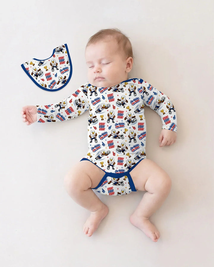 Soccer One Nation One Team Bamboo Bodysuit