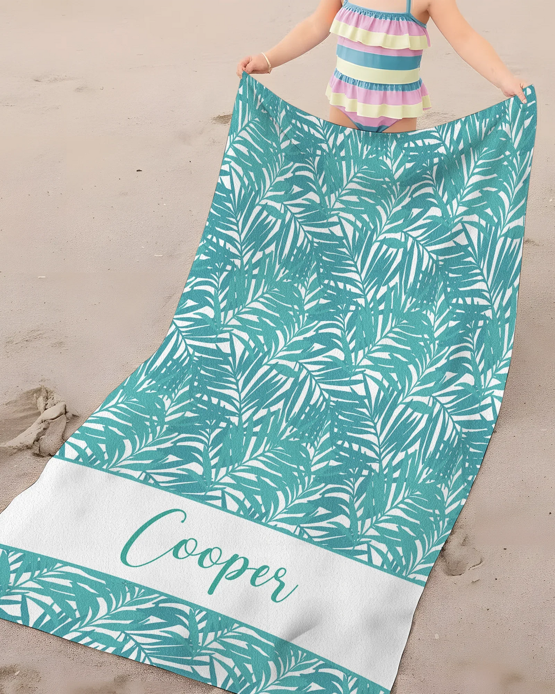 Custom Photo Print Dog Bamboo Beach Towel