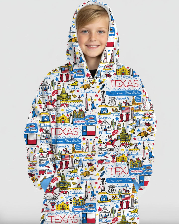 Lone Star State Bamboo Blanket Hoodie