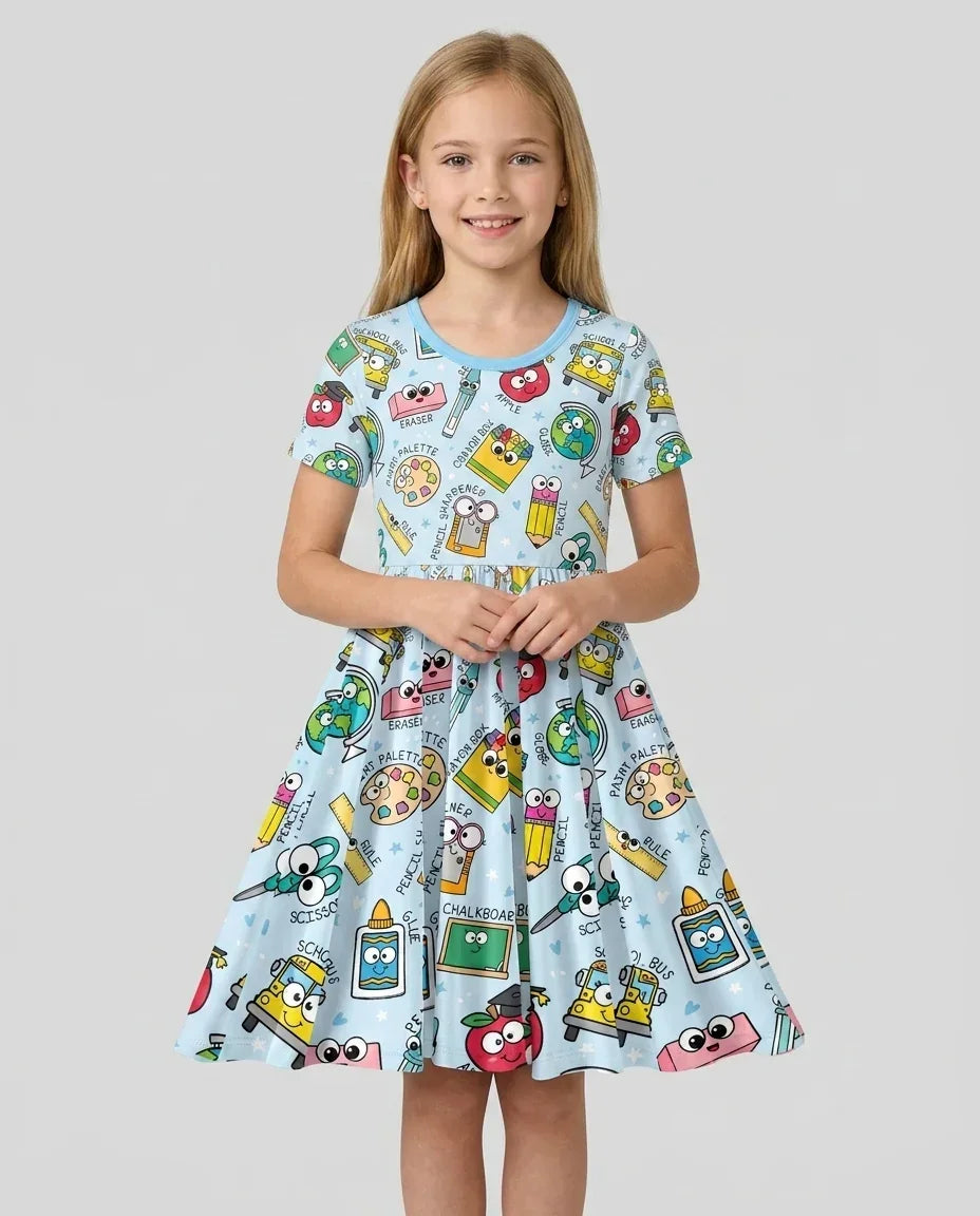 Happy School Pals Bamboo Twirl Dress