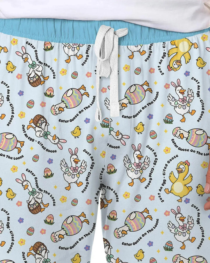 Easter Goose Family Matching Bamboo Men's Pajama Set
