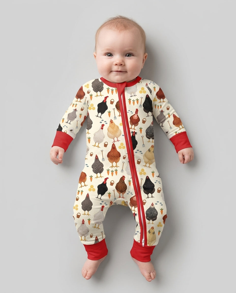 Little Chicken Farmer Bamboo Convertible Zippy