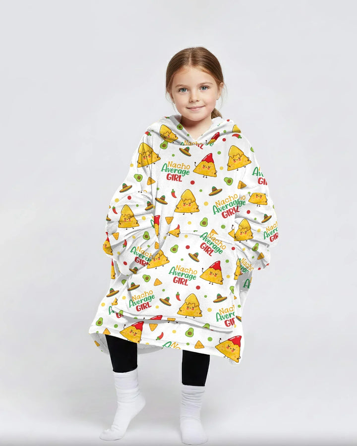 Lil Nacho Average Kid Wearable Bamboo Blanket Hoodie