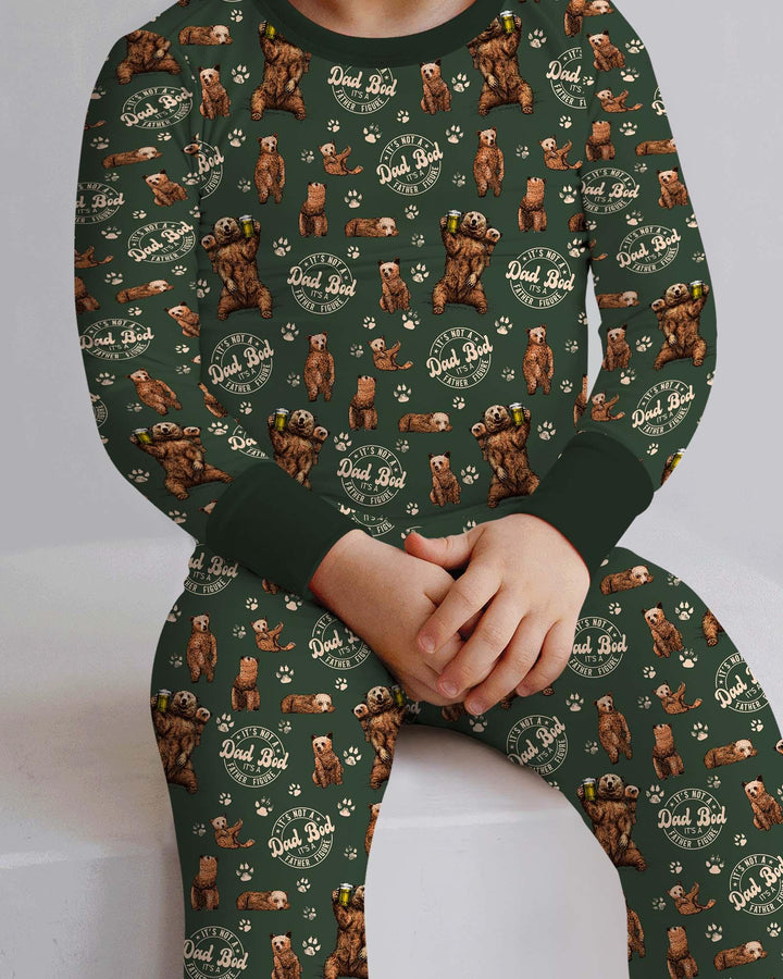 Daddy Bear It's Not A Dad Bod Bamboo Two Piece Long Sleeve Pajama Set