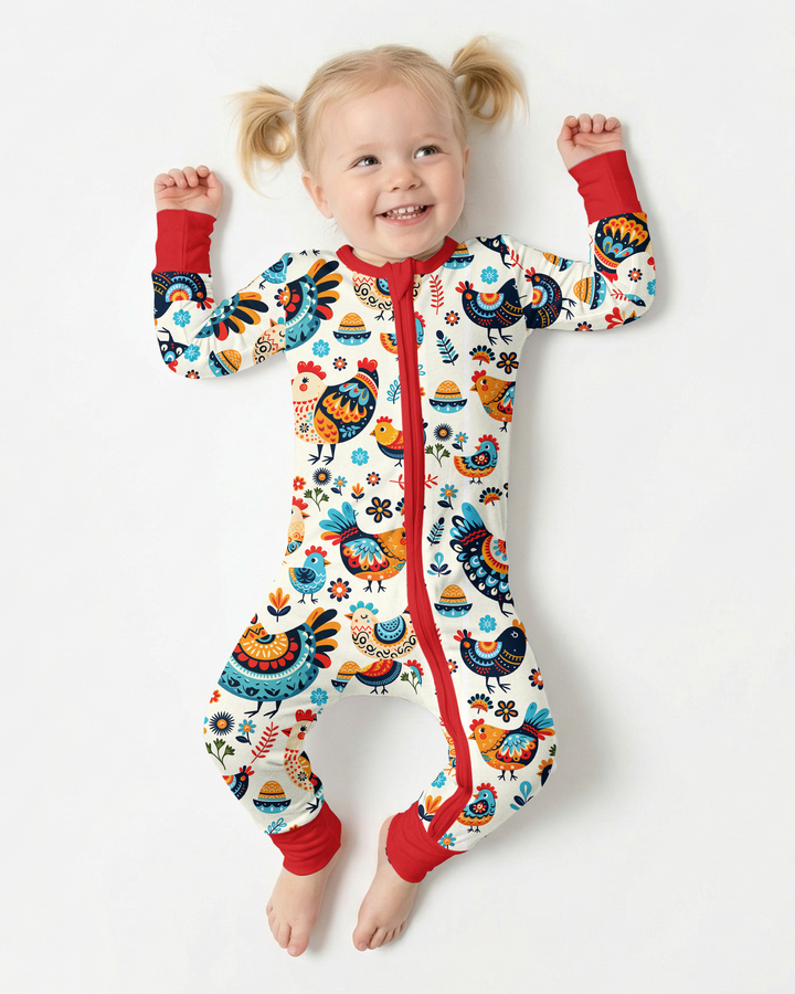 Pioneer Chickens And Roosters  Bamboo Convertible Zippy