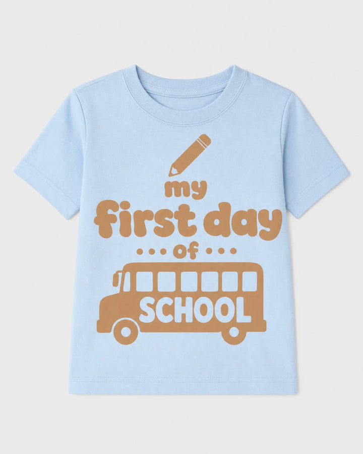My First Day Of School Bamboo Crewneck T-Shirt