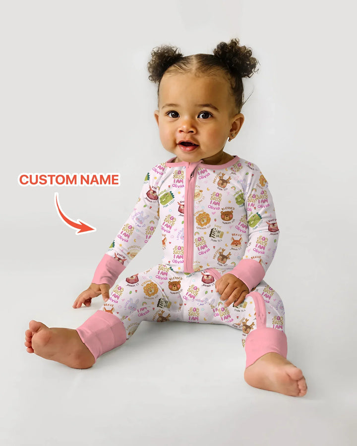 God Says I Am — Little Flock Custom Name Convertible Zippy