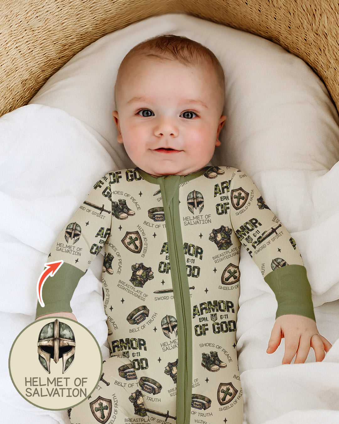 Camo Armor Of God Bamboo Convertible Zippy