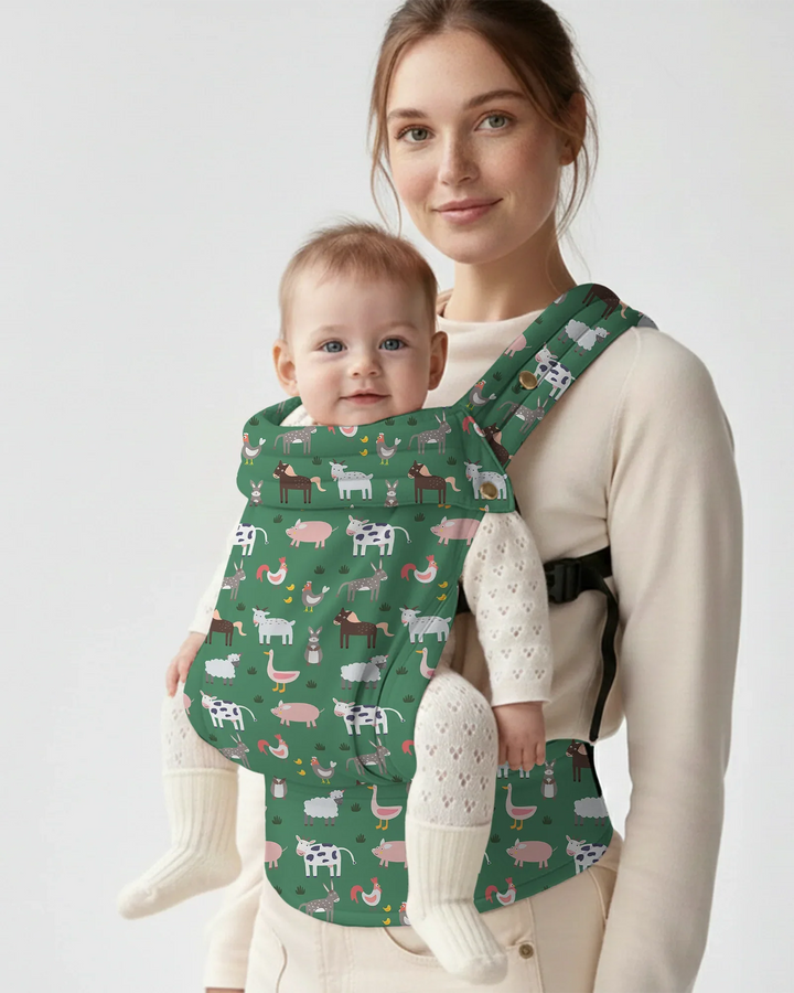 Cute Farm Animals Meadow Baby Carrier