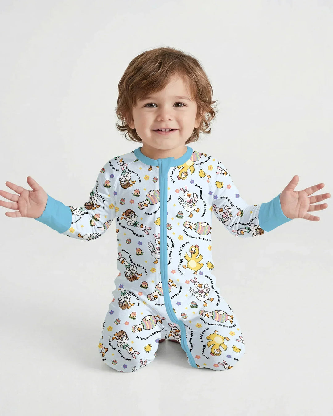 Easter Goose Family Matching Bamboo Convertible Zippy