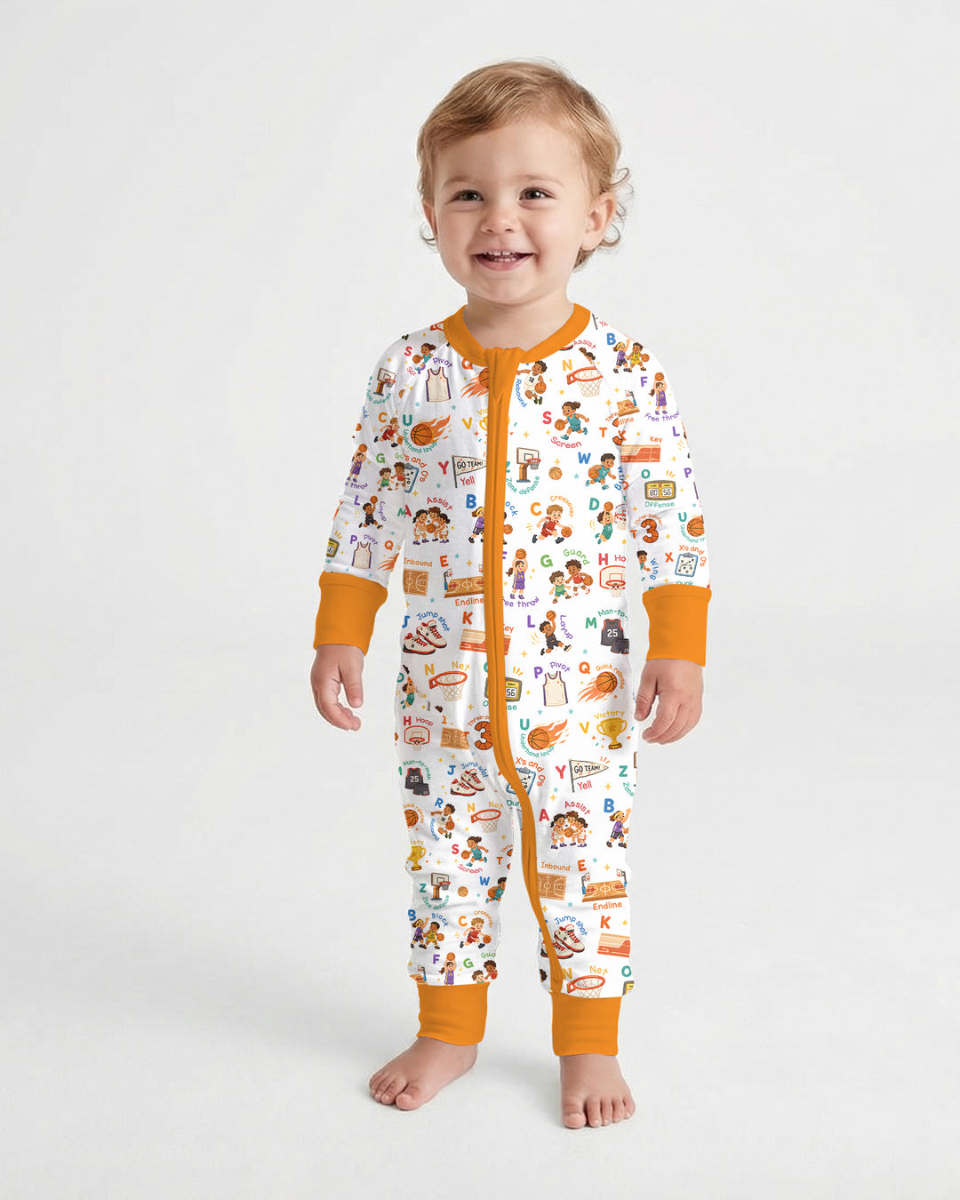 Basketball Alphabet Bamboo Convertible Zippy