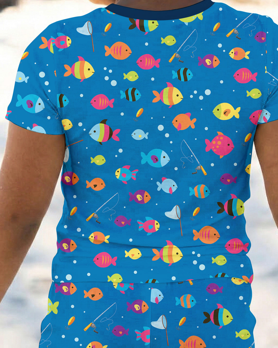 Little Fisher’s Adventure Bamboo Two Piece Short Sleeve Pajama Set