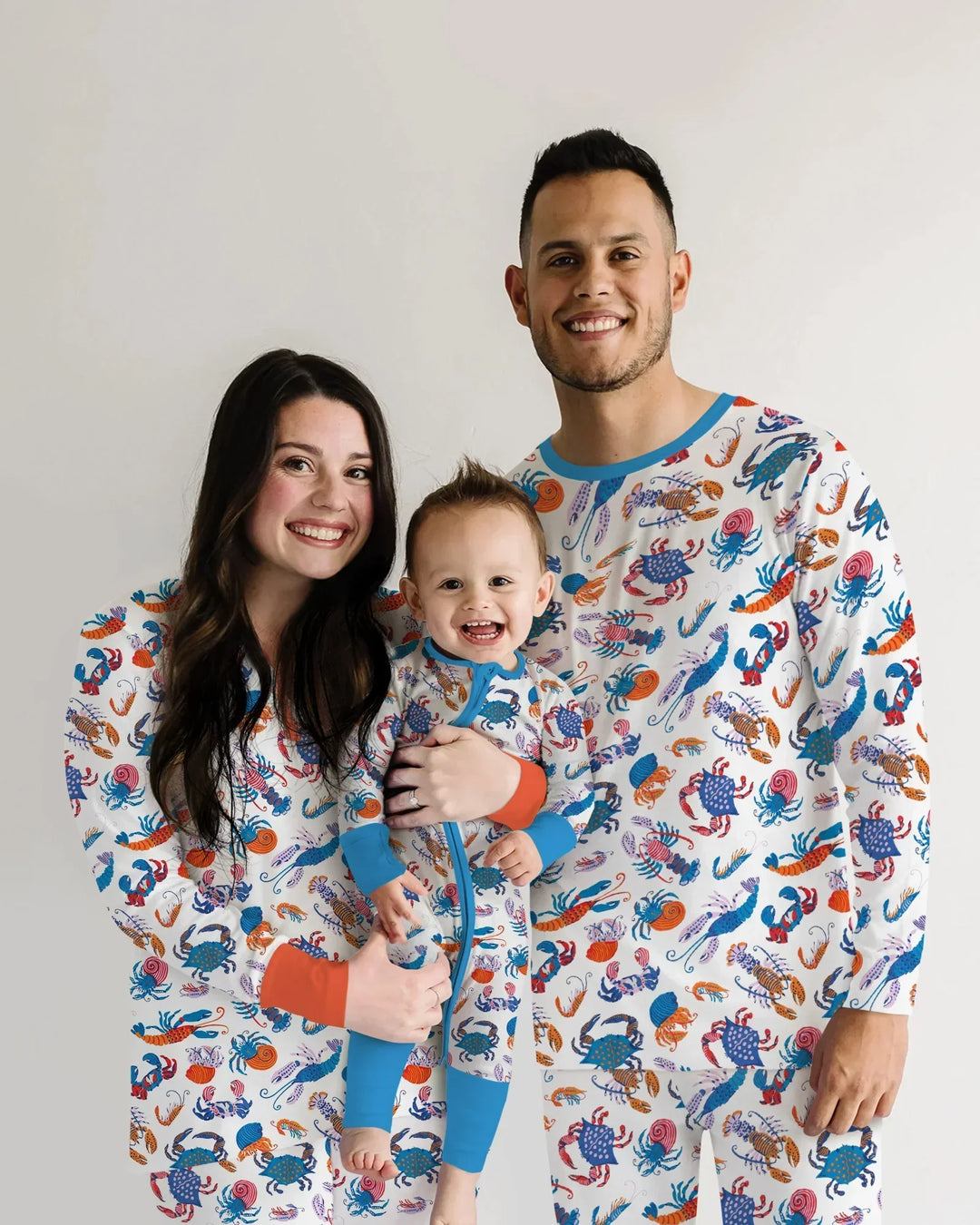 Crustacean Nation Family Matching Bamboo Men's Pajama Set