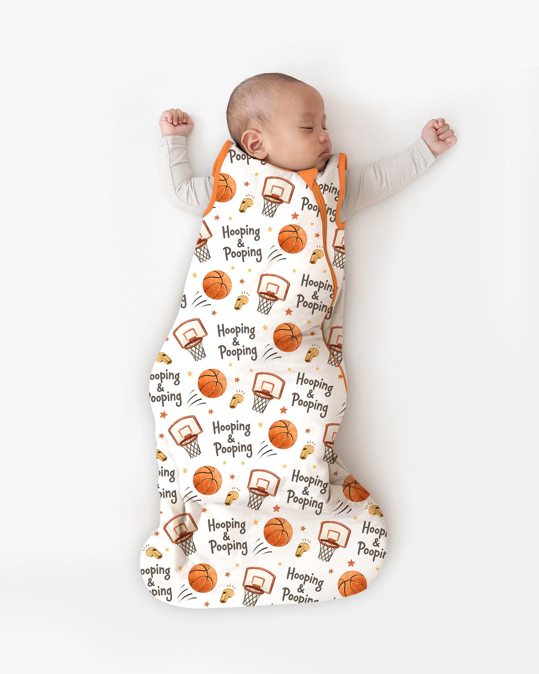 Funny Basketball Hooping & Pooping Bamboo Sleep Bag