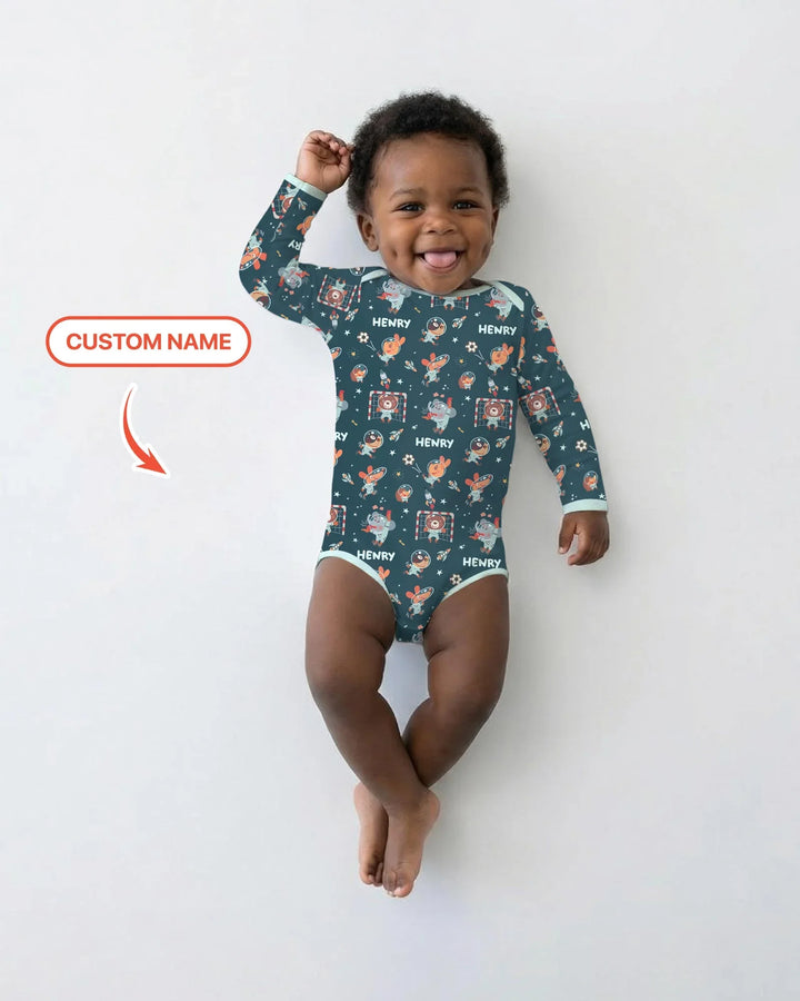 Space Soccer Bamboo Bodysuit