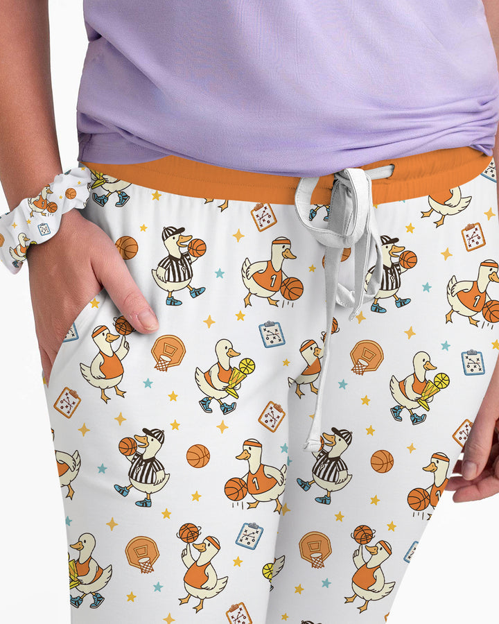 Silly Goose Playing Basketball Bamboo Women Pajama Set