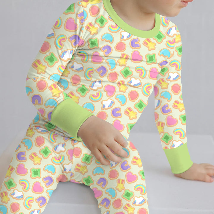 Lucky Marshmallow Cookies Bamboo Two Piece Long Sleeve Pajama Set