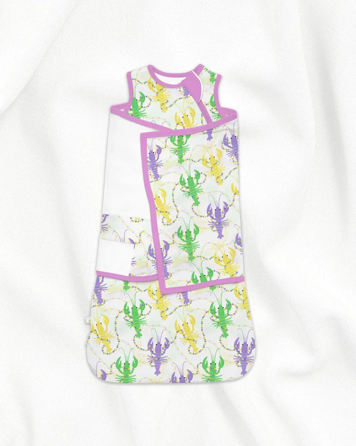 Mardi Gras Crawfish Family Matching Bamboo Sleep Bag Swaddler