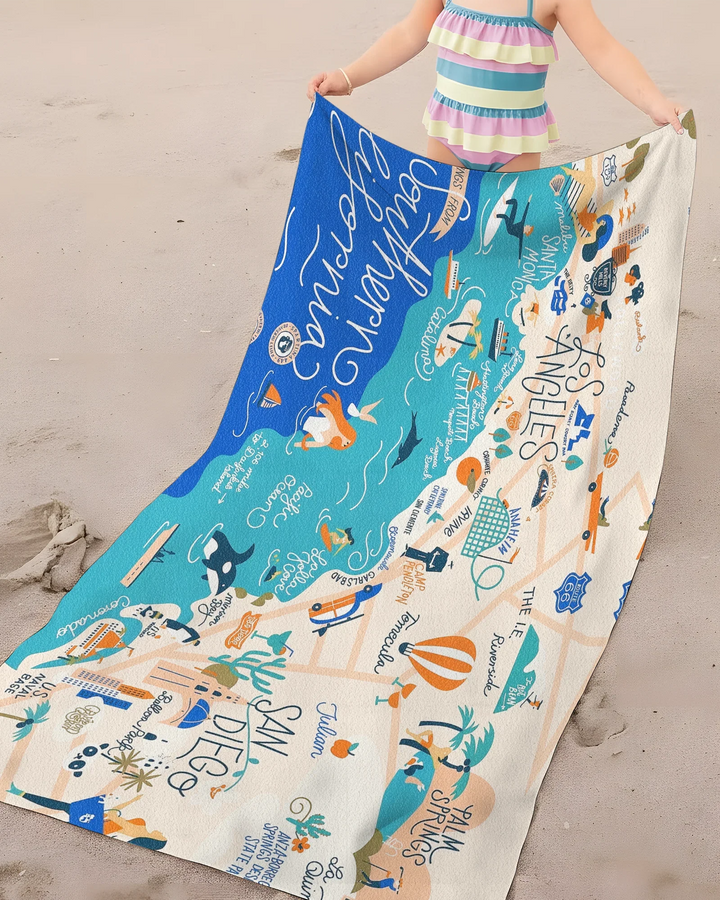 Southern California Bamboo Beach Towel