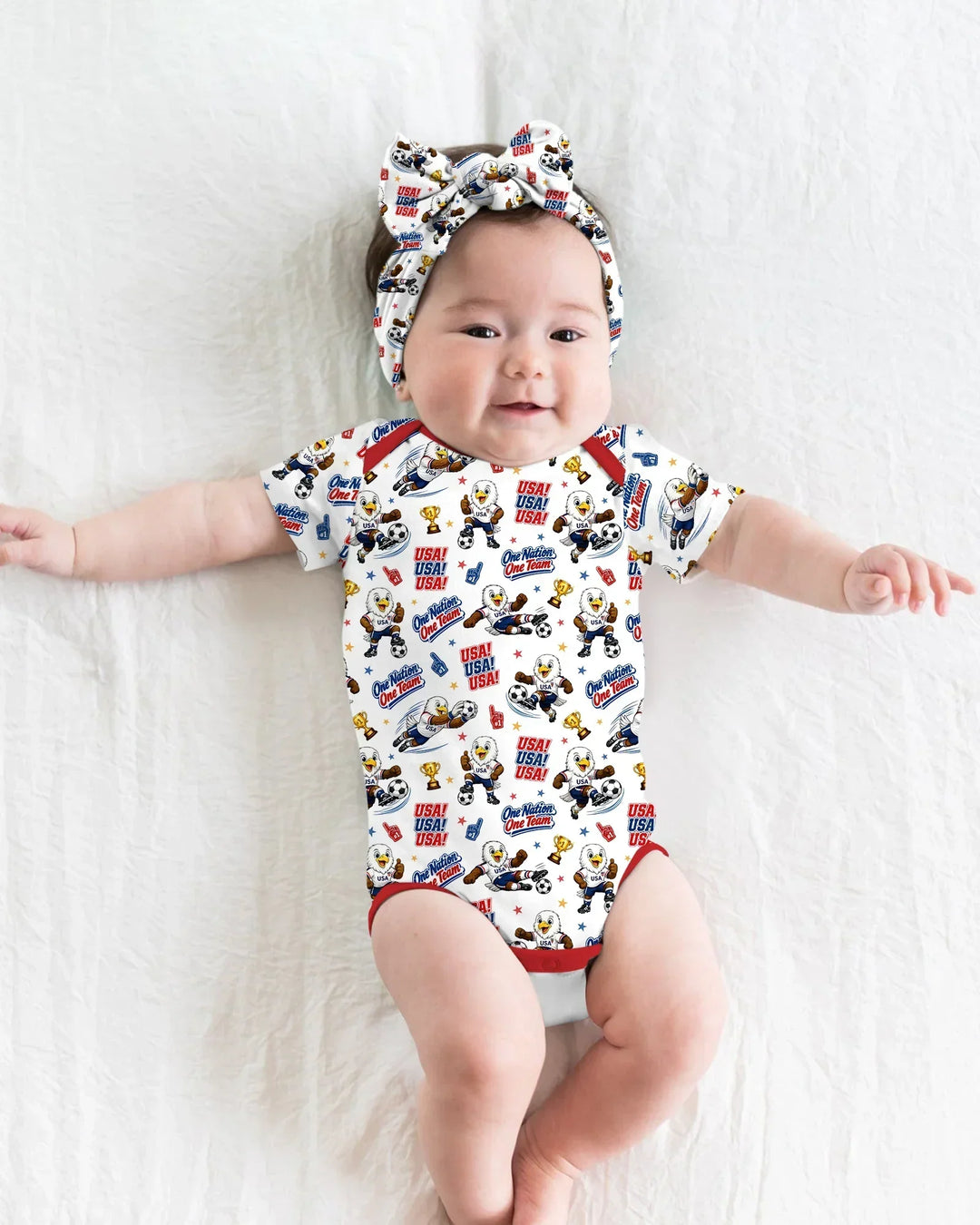 Soccer One Nation One Team Bamboo Bodysuit
