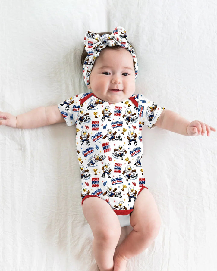 Soccer One Nation One Team Bamboo Bodysuit