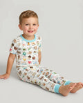 Bible ABC Alphabet Bamboo Two Piece Short Sleeve Pajama Set