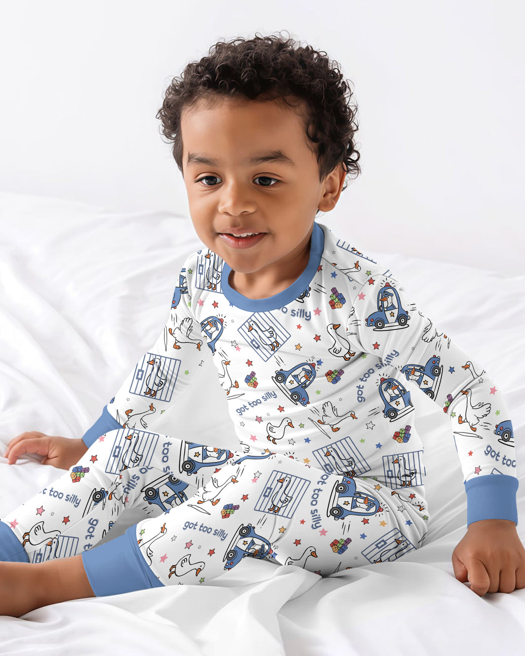 Got Too Silly  Bamboo Two Piece Long Sleeve Pajama Set