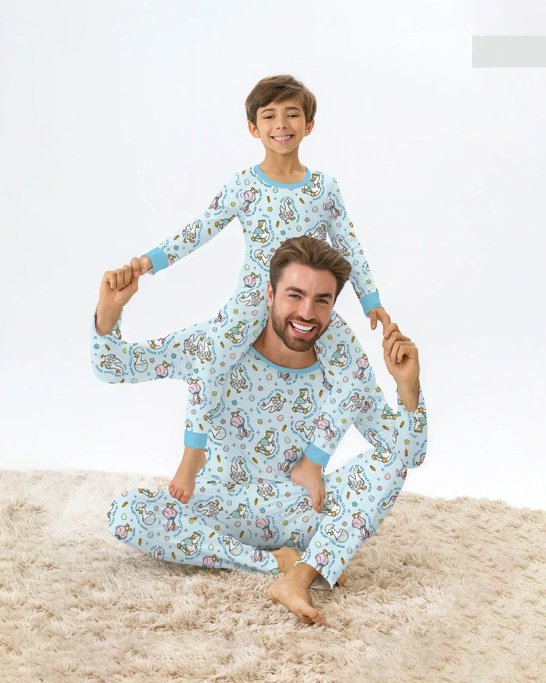 Easter Silly Goose Bamboo Two Piece Long Sleeve Pajama Set