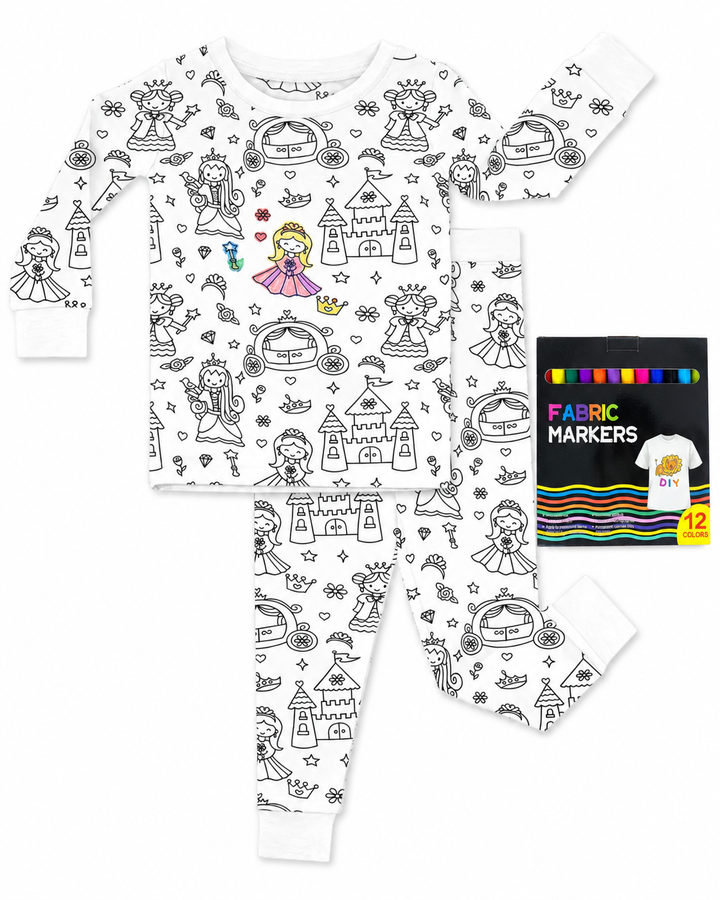 All Colorable Bamboo Two Piece Long Sleeve Pyjamas Set