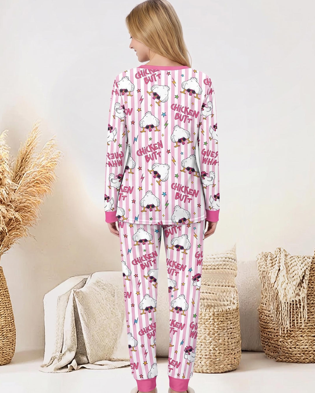 Guess What? Chicken Butt! Bamboo Women Pajama Set