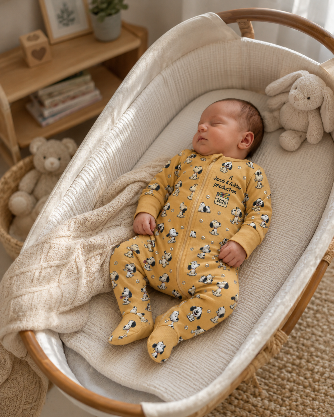 New Cutie Production Bamboo Zipper Footie