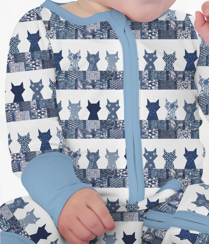 Midnight Feline Bamboo Convertible Zippy