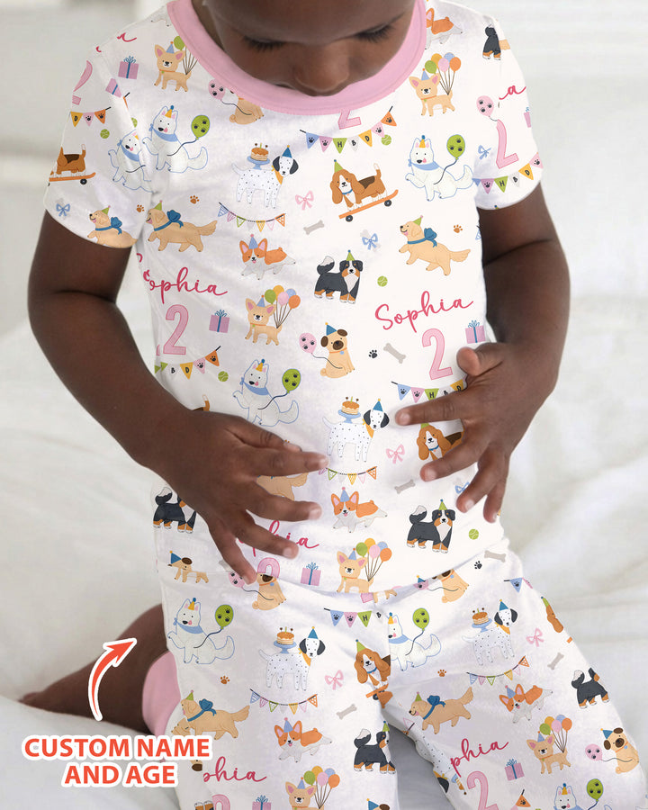 CUSTOM Template Bamboo Two Piece Short Sleeve Pyjamas Set